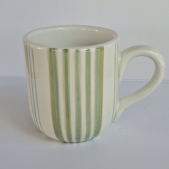 Set Of 5 Noble Excellence Earthenware Pistachio Coffee Tea Beverage Mug 14oz EUC - Picture 4 of 5